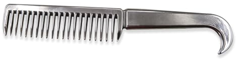 HAICN Aluminum Alloy Horse Mane and Tail Comb - Grooming Tool for Removing Loose Undercoat Knots