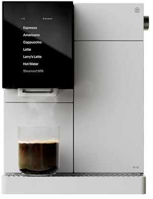 Terra Kaffe Super Automatic Espresso Machine - App-Enabled Coffee Machine - Auto Wake & Sleep - All Milk Types - Roaster-Approved Espresso Settings - Cappuccino Machines for Home - White TK-02