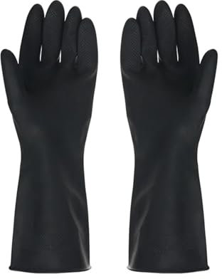 MWAHJU Guantes De Limpieza Guantes de limpieza for el hogar, 3 uds., for jardín, cocina, dedos, lavavajillas de goma, guantes de limpieza for el hogar Para Uso DoméStico