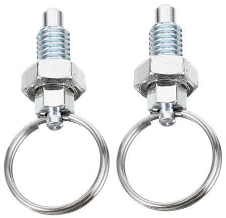 Cabilock Pasador De Bloqueo Elástico Resorte Retráctil M6-4 Acero Inoxidable 304 Anillo De Tracción, Accesorio Mecánico Para Fijación Estable, 2 Piezas Para Uso Industrial