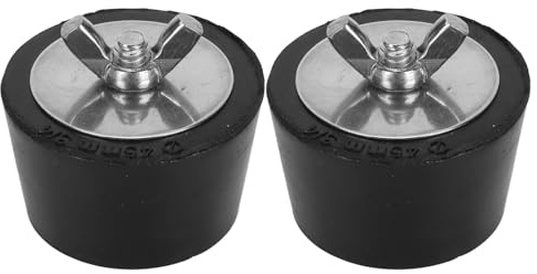 2pcs piscina in piscina plugs | Tappi di espansione in acciaio in gomma e acciaio inossidabile per tui di piscina | Protezione invernale per skimmer/linee di ritorno/tubi (45mm)
