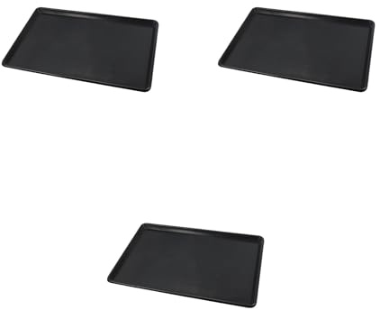 SIXRUN Bandeja de Goteo de Aceite, Bandeja de Plástico PP Resistente para Mantenimiento de Automóviles, 90x60cm, Juego de 3 Piezas para Garaje Limpio, Entrada