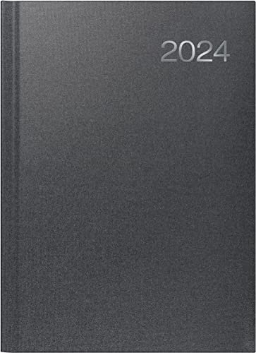 BRUNNEN Wochenkalender Modell 763 2024 2 Seiten = 1 Woche Blattgröße 21 x 29 cm vulkanschwarz