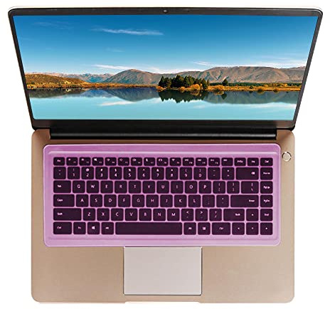 SDTEK Tangentbordsskydd, silikon, skyddsfilm, universell, kompatibel med 15–17 tums bärbar dator, notebook, Netbook, Chromebook (lila)