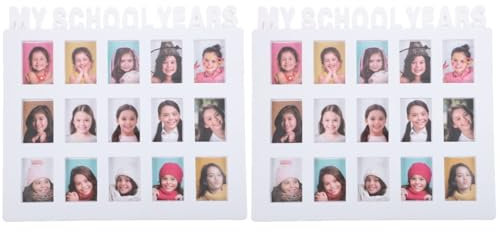 Cabilock Cadre Photo 25X28Cm Pour Souvenirs Scolaires Et Photos D'Enfants - Cadre De Croissance En Plastique Pour Décoration Maison Et Cadeau Significatif