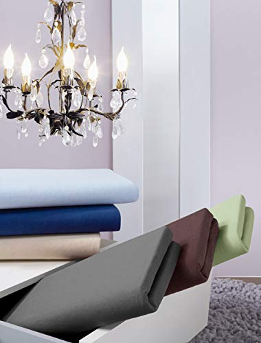 Irisette Royal 0003 Classic-Jersey Spannbettlaken I Größe 150x200 cm I Farbe 65 Weinrot