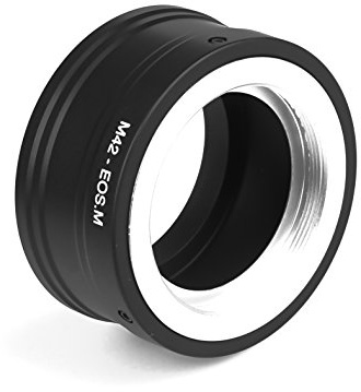 M42-EOS M objektivadapter adapter för M42-objektiv kompatibel med Canon EOS-M-kamera EF-M