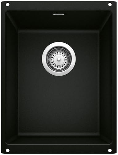 BLANCO Precis Bar/Prep Sink, Coal Black 14 Inch