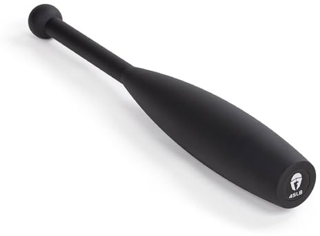 Titan Fitness 5 LB Steel Weight Indian Club for Strength Training, Rehabilitation, Stretching, Conditioning, Rotational and Functional Training, Improves Grip and Full Body Workout