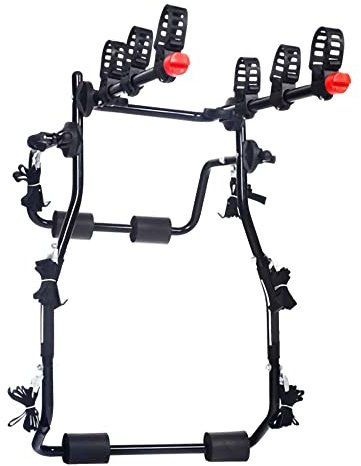 HXFENA Portabici,Pieghevole in Acciaio ad Alto Tenore Di Carbonio Supporto per Gancio Di Traino per Auto Portabiciclette Portapacchi Sospensione SUV Transito da Viaggio/Black/C