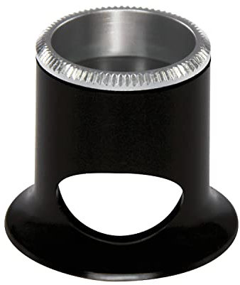 Bergeon 2611-TN-2.5 Uhrmacherlupe, Vergrößerung 4X, Schwarz, Bikonvexe Linse Bergeon Air