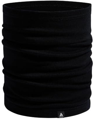 Odlo unisex tubhalsduk herr dam merino varm loop halsduk I multifunktionell halsduk vinter tillbehörsset, svart, en storlek, svart, One size