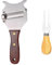 UBSIUH 1 Piece Stainless Steel Truffle Knife And 1 Piece Wooden Handle Cheese Knife, Kitchen Tools, Truffle Grater, Cheese Slicer.