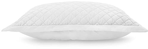 Jennifer Adams Microfiber Diamond Quilted Sham (White, Standard)