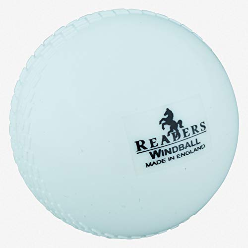 Readers Balle de Cricket Mixte pour Enfant Blanc