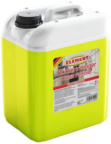 Fettlöser 5 Liter | Küchenreiniger | Intensivreiniger | Allzweckreiniger mit enormer Fettlösekraft für Fenster, Arbeitsflächen, Türen, Küchenschränken usw. | Classic |