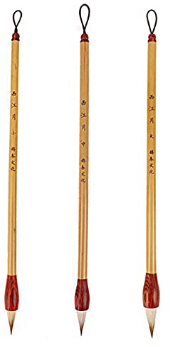 ANCLLO 3 st presentset kinesisk kalligrafi japansk Sumi ritborste