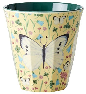 Coppa in melamina media - Creme - Sweet Butterfly Print