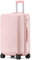 yuweijie Valigia grande con coque in 100% PC. Valigia Trolley con 4 Ruote Doppie Girevoli e Lucchetto TSA Integrato(XL-77 cm, Rosa, 100L)