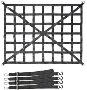 portapacchi Rete Per Bagagliaio Auto, Rete Per Carico, Rete Per Camion, Rimorchio, Rete Estensibile, Reti Per Bagagli Con 4 Cinture Fisse Barre Portapacchi(Mx)