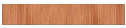 CIOURSTO Rektangulär Bambumatta, Naturlig Bambus, Matta i Trälook för Vardagsrum, Löpare, Köksmatta, Hallmatta, Lätt Att Förvara (70 x 400 cm)