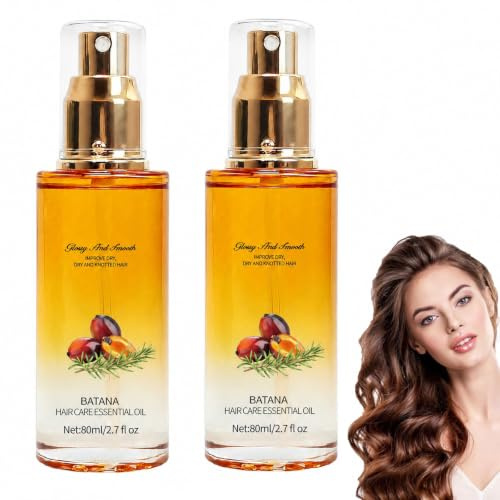 Hair Oil Spray, Hair Treatment with Jojoba & Shea Butter, Repairing Conditioning Oil for Dry & Curly Hair, Scented Hair Oil Perfume Spray for Women & Men，2