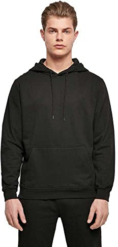 Build Your Brand Sudadera con Capucha para, Negro, S