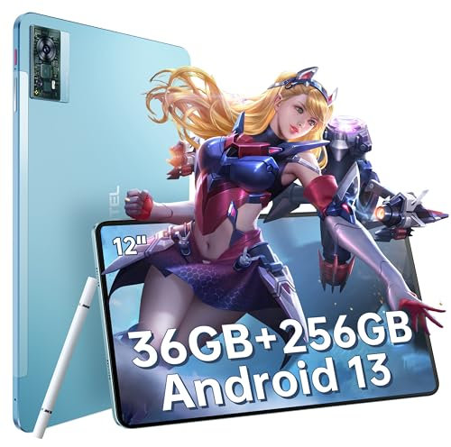 OUKITEL OT5 12 Zoll 2K Display Tablet - Helio G99 36GB RAM + 256GB ROM Gaming Tablet 11000mAh 16MP+8MP Tablet Android 13 Dual SIM/5G WiFi/GPS Windows Tablet