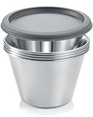 Tescoma rostfritt stål panna cotta koppar GrandCHEF, 4 st