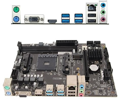 A520 M ATX Motherboard,Supports 3rd and 4th Gen Ryzen,DDR4 Memory,NVME SSD,USB3.0 for Ryzen 3000, Ryzen 4000, Ryzen 5000 Series CPUs,Suitable for Desktops