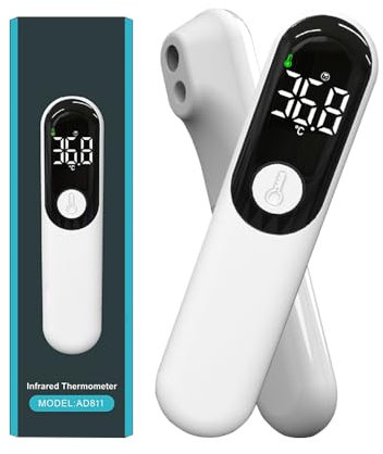 Forehead Thermometer for Kids Adults, Non Contact Infrared Digital Thermometer, USB Rechargeable, Fever Alarm, Body Mode/Object Mode, °F/°C, Baby Thermometers