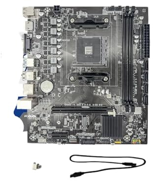 JGHFReW Placa Base B450M AM4, Memoria DDR4 de Doble Canal, Compatible con CPU Ryzen 5500 5600 5600G, Soporte M.2 NVME