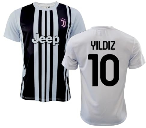 JUVENTUS Maglia Kenan Yildiz 10 Replica Ufficiale Autorizzata 2025-2026 Bambino (Taglie-Anni 4 6 8 10 12) Adulto (S M L XL XXL) - 12 Anni