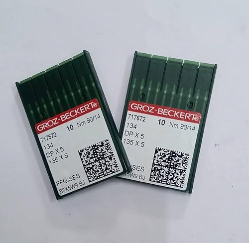 Groz-Beckert B-27 DCX27 DCX1 Overlock Serger Industrial Sewing Machine Needles (90/14)