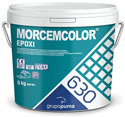 630 Morcemcolor Epoxi RG Blanco: Mortero de colocación y rejuntado epoxi bicomponente para juntas de 1 a 15 mm. Bote 5 kg
