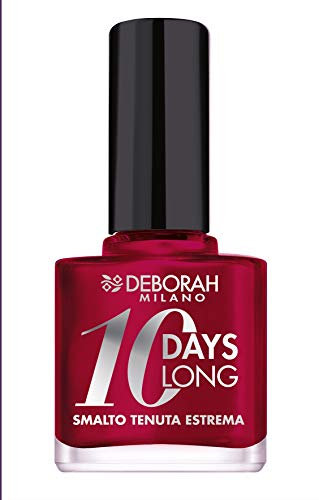 Deborah Esmalte 10 Days Long N.897 Fire Heart, duración hasta 10 días sin retoques ni lámpara UV, para uñas nutridas y luminosas