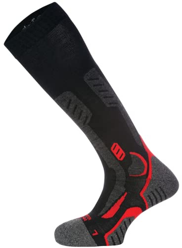 WüRTH MODYF Chaussettes de travail hiver montantes noires/rouges - Taille 42-44