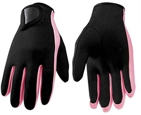 JIAHG Femmes Gants de Plongée en Néoprène 1.5mm Gants Combinaison Thermiques Anti-dérapants de Natation Snorkeling Kayak Surf Planche à Voile Sport sous-Marine Professionnel