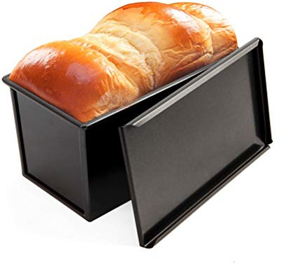 Padella con coperchio Antiaderente Bakeware Stampo per pane tostato in acciaio al carbonio per la cottura di torte di pane Stampo Forniture per la cucina Strumenti di cottura