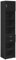 vidaXL Hochschrank Schmal Schwarz 45x42,5x225 cm Holzwerkstoff, Hochschrank schmal, Schrank hoch, hoher Schrank, Schrank schmal, schmaler Schrank