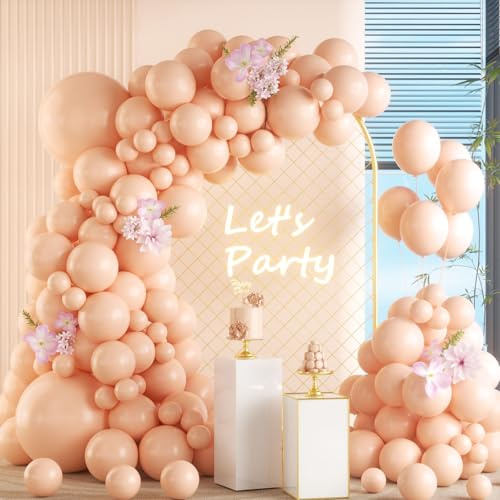 Guirnalda de globos Naranja, 105 Piezas 5 10 12 18 pulgadas Guirnalda Globos Cumpleaños Naranja, Kit de arco de globo Naranjas para Cumpleaños Fiesta Baby Shower Bodas Bautizo Decoración