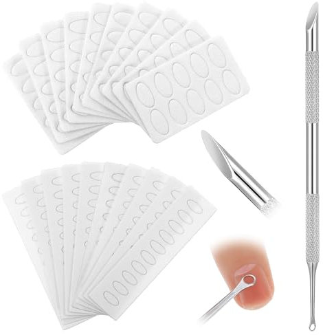 Wanmu Vorbehandlung Nagelhautschieber, Nagelvorbereitungsschieber, doppelseitiger Nagelhautentferner mit Sandpapierblättern, Maniküre-Werkzeug zur Entfernung abgestorbener Haut für Nagelpflege