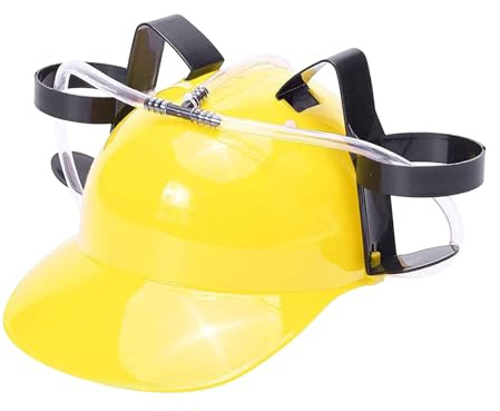 Soda Beer Drinking Helmet PP 28x17.5 X15cm Beer Soda Guzzler Helmets Lazy | Drink Drinking Hat For Sports Events Beers Drinkings Helmet Hands Free Party Drink Dispenser