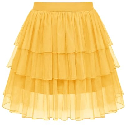 Sopesil Tyll kjol för kvinnor kort A-linje underkjol med elastisk midja tutu underkjol tyll sommar halloween karneval fest storlek S-3XL