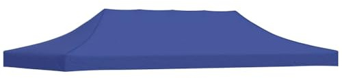vidaXL Tetto per Tendone Feste 3x6 m Blu Copertura Tettoia Padiglione Gazebo