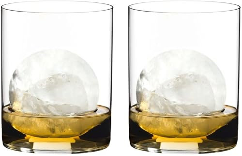 RIEDEL 0414/02 O Wine Tumbler H2O Whisky, 2-teiliges Whiskeyglas Set, Kristallglas