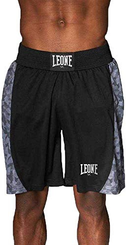 LEONE 1947, Pantalones Cortos De Boxeo, Negro, M, ABE11