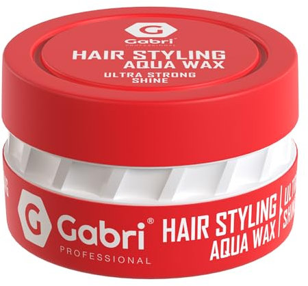 Gabri Ultra Strong Shine Hair Styling Wax 150 ml - Brillant, Contrôle Maximal Et Longue Durée De Vie - Cire Capillaire Pour Hommes Et Femmes