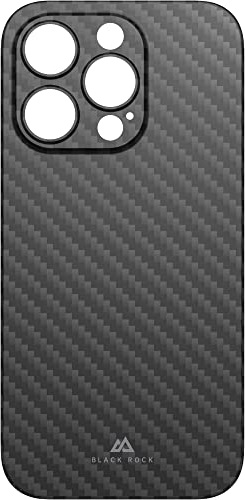 Black Rock - Hülle Dünne Handyhülle Case Passend für Apple iPhone 14 Pro I Carbonhülle, Ultra Dünn, Fiber Cover (Flex Carbon Schwarz)