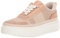 Steve Madden Damen Charlie Sneaker, Hellbraun, Mehrfarbig gewebt, 38 EU
